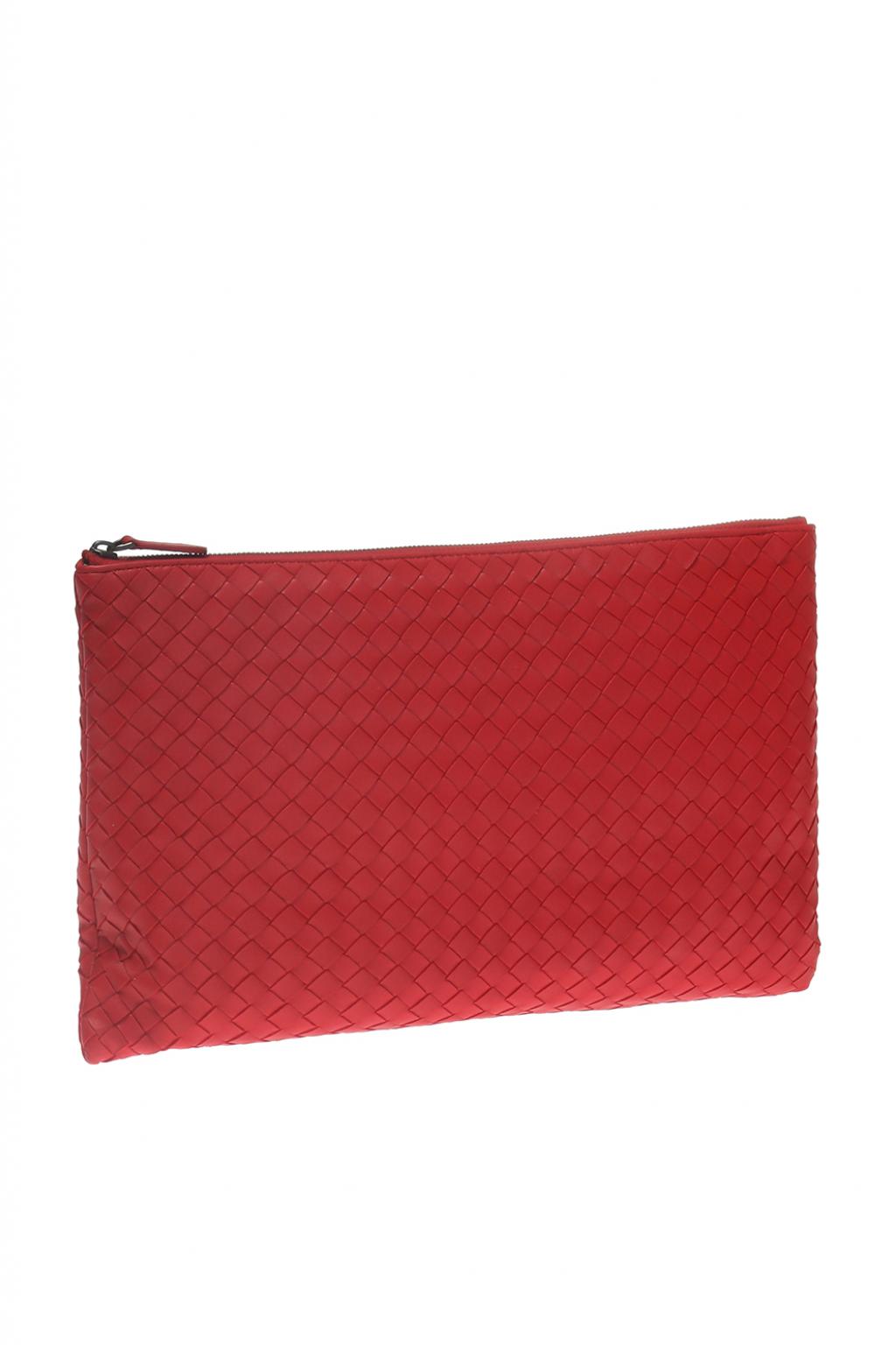 Bottega veneta red outlet clutch